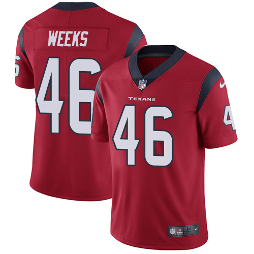 Men Houston Texans #46 Weeks red Nike Vapor Untouchable Limited NFL Jersey->houston texans->NFL Jersey